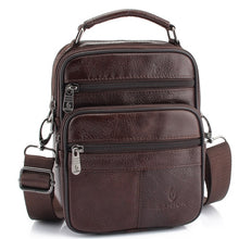 Load image into Gallery viewer, ZZNICK 2019 Genuine Cowhide Leather Shoulder Bag Small Messenger Bags Men Travel Crossbody Bag Handbags New Fashion Men Bag Flap