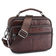 Load image into Gallery viewer, ZZNICK 2019 Genuine Cowhide Leather Shoulder Bag Small Messenger Bags Men Travel Crossbody Bag Handbags New Fashion Men Bag Flap