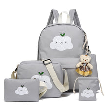 Load image into Gallery viewer, 2019 New Fashion Nylon Backpack Schoolbags School For Girl Teenagers Casual Children Travel Bags Rucksack Cute Cloud Printing