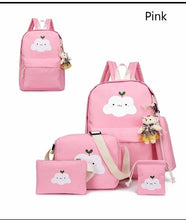 Load image into Gallery viewer, 2019 New Fashion Nylon Backpack Schoolbags School For Girl Teenagers Casual Children Travel Bags Rucksack Cute Cloud Printing